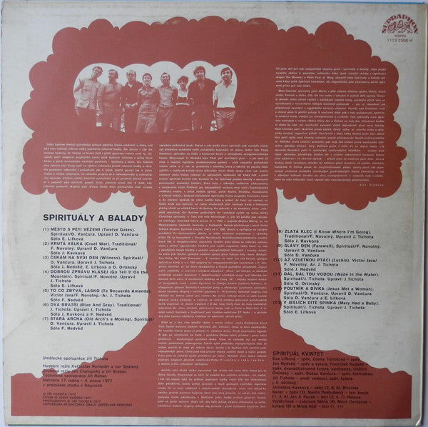 Spirituál Kvintet : Spirituály A Balady (LP, RP)