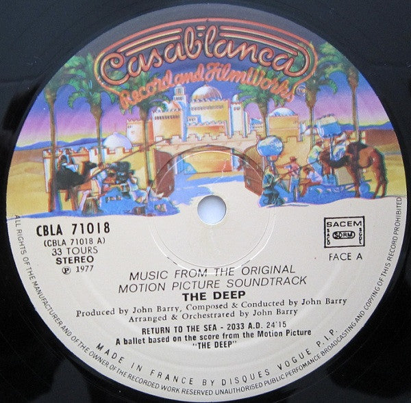 John Barry : The Deep (Music From The Original Motion Picture Soundtrack) (LP, Album)