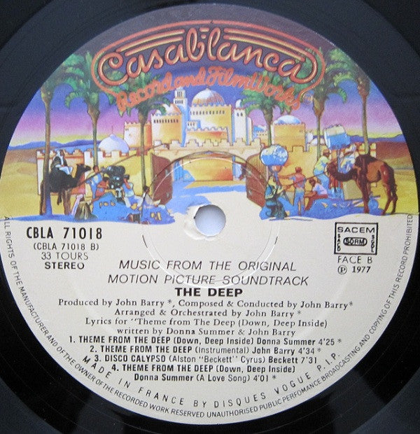 John Barry : The Deep (Music From The Original Motion Picture Soundtrack) (LP, Album)