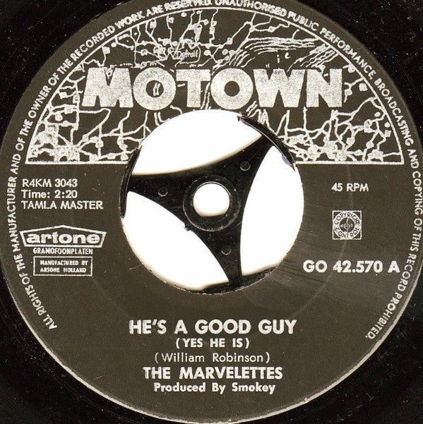The Marvelettes : He's A Good Guy / As Long As I Know He's Mine (7", Single)