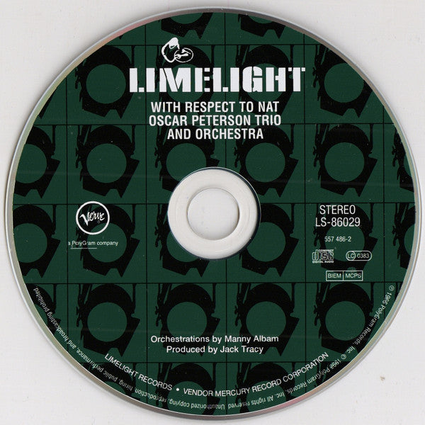 The Oscar Peterson Trio : With Respect To Nat (CD, Album, RE, RM, Dig)