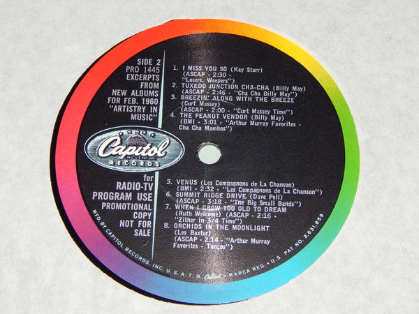 Various : Artistry In Music (LP)