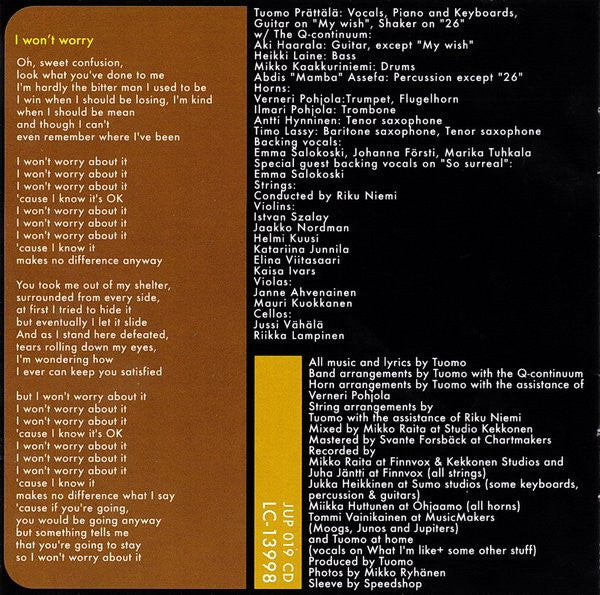 Tuomo Prättälä : My Thing (CD, Album)