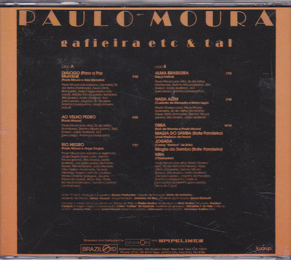 Paulo Moura : Gafieira Etc & Tal (CD, Album)