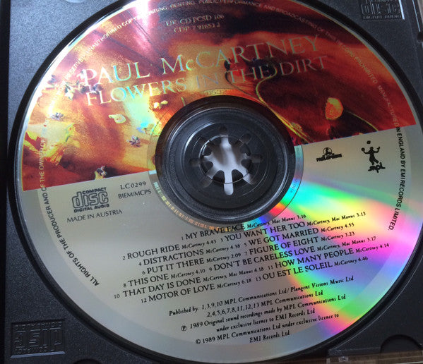 Paul McCartney : Flowers In The Dirt (CD, Album)