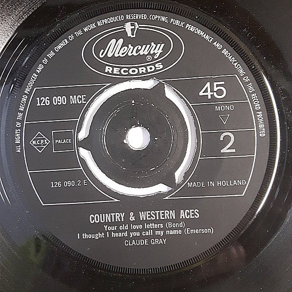 Claude Gray (2) : Country & Western Aces (7", Mono)
