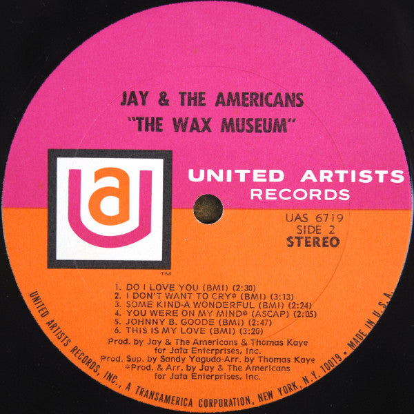 Jay And The Americans* : Wax Museum (LP, Album, All)