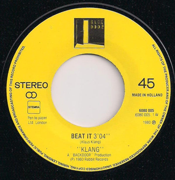 Klang (3) : Beat It (7", Single)