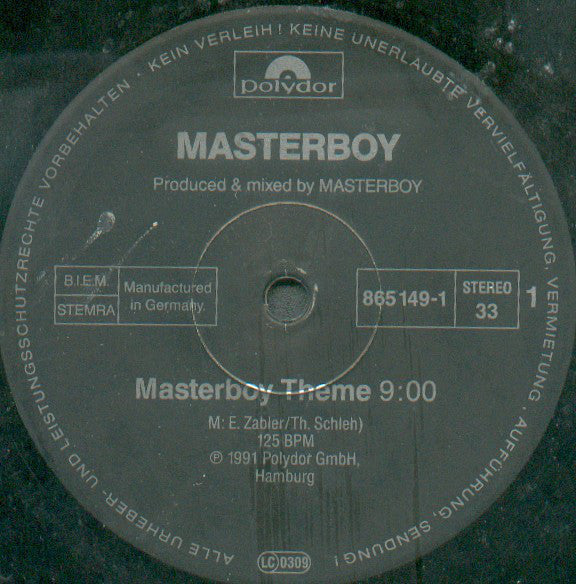 Masterboy : Masterboy Theme (12", S/Sided, Ltd)