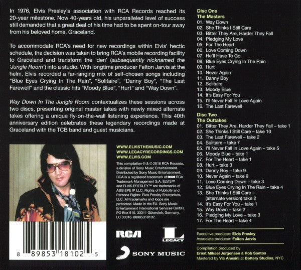 Elvis Presley : Way Down In The Jungle Room (2xCD, Comp)