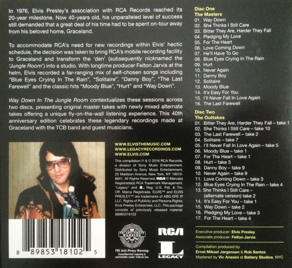 Elvis Presley : Way Down In The Jungle Room (2xCD, Comp)