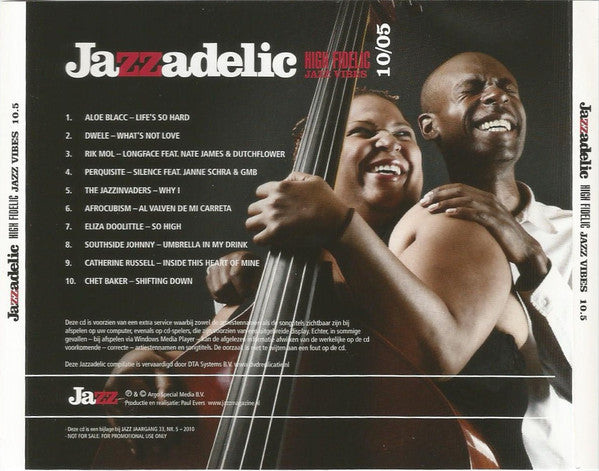 Various : Jazzadelic 10.5 High-Fidelic Jazz Vibes (CD, Comp, Promo)