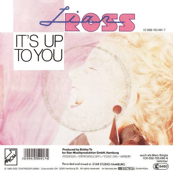 Lian Ross : It's Up To You (7", Single)