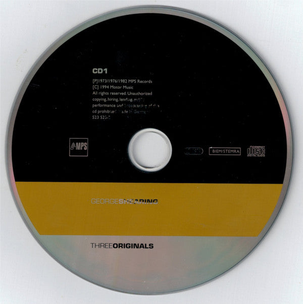 George Shearing : Three Originals: Light, Airy And Swinging / Continental Experience / On Target (2xCD, Comp + Box)