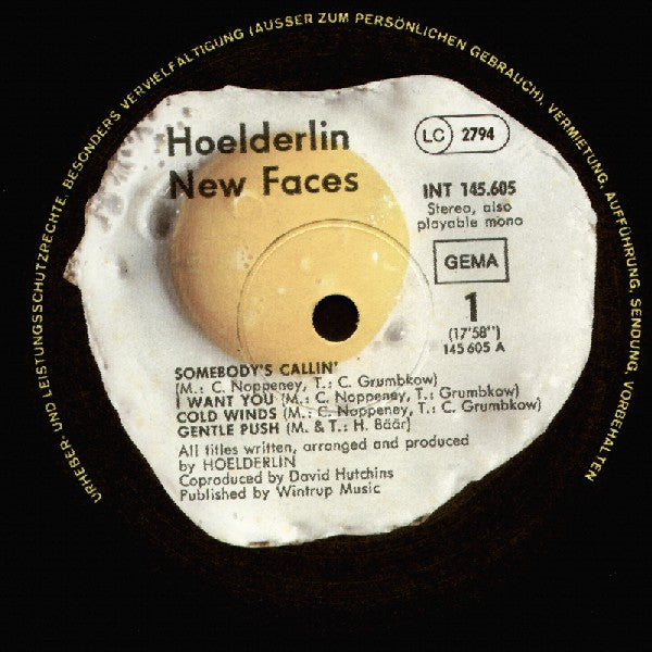 Hoelderlin : New Faces (LP, Album)