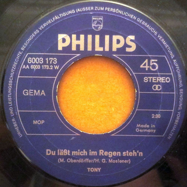 Tony (9) : Mädchen Mit Roten Haaren (7", Single)