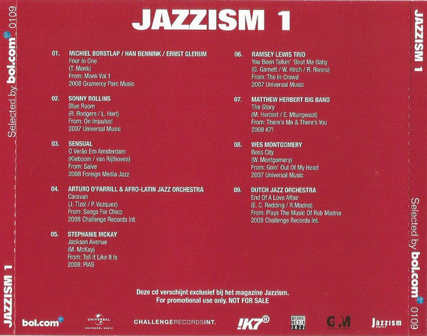 Various : Jazzism 1 (Selected By Bol.com) (CD, Comp, Promo)