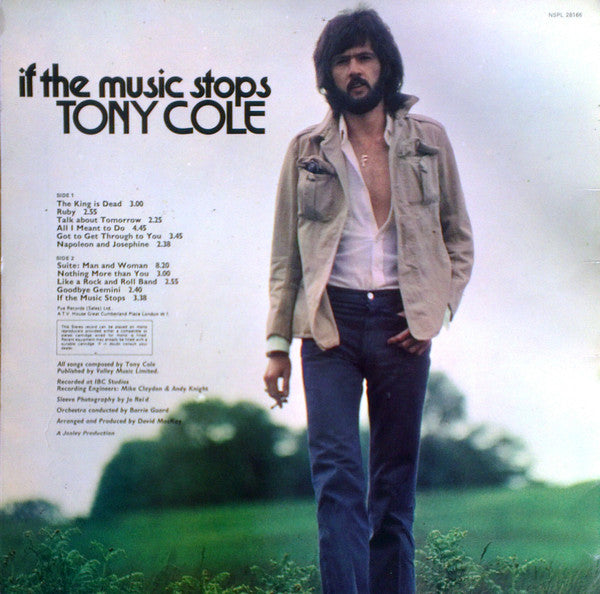 Tony Cole : If The Music Stops (LP, Album)