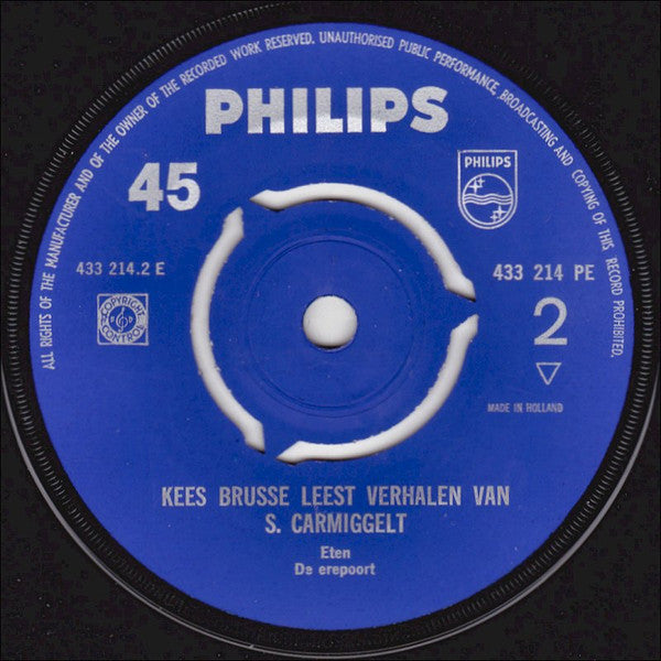 Simon Carmiggelt - Kees Brusse : Kronkelgroeven (Kees Brusse Leest Verhalen Van Simon Carmiggelt) (7", Single)