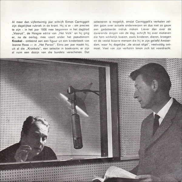 Simon Carmiggelt - Kees Brusse : Kronkelgroeven (Kees Brusse Leest Verhalen Van Simon Carmiggelt) (7", Single)