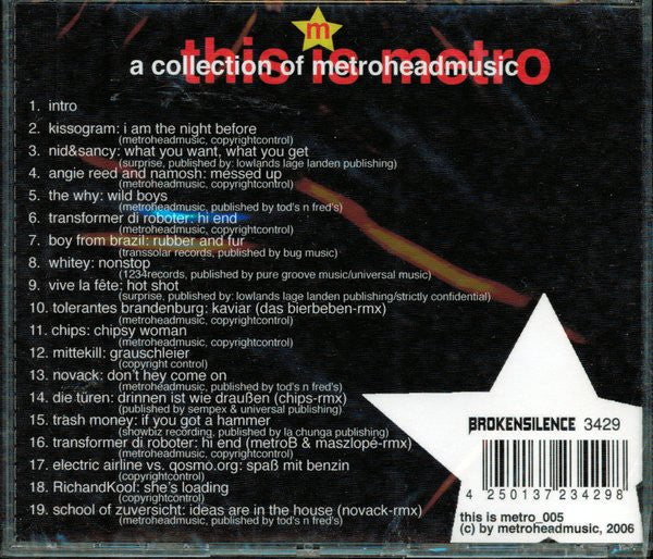 Various : This Is Metro - A Collection Of Metroheadmusic (CD, Comp)