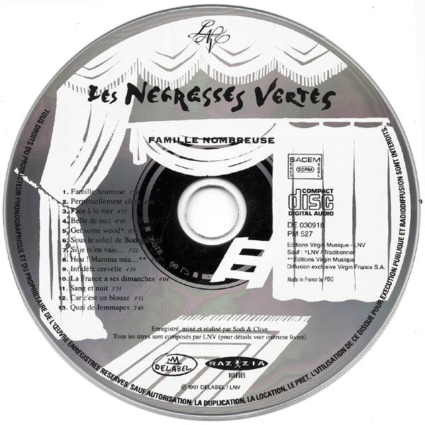 Les Negresses Vertes : Famille Nombreuse (CD, Album)