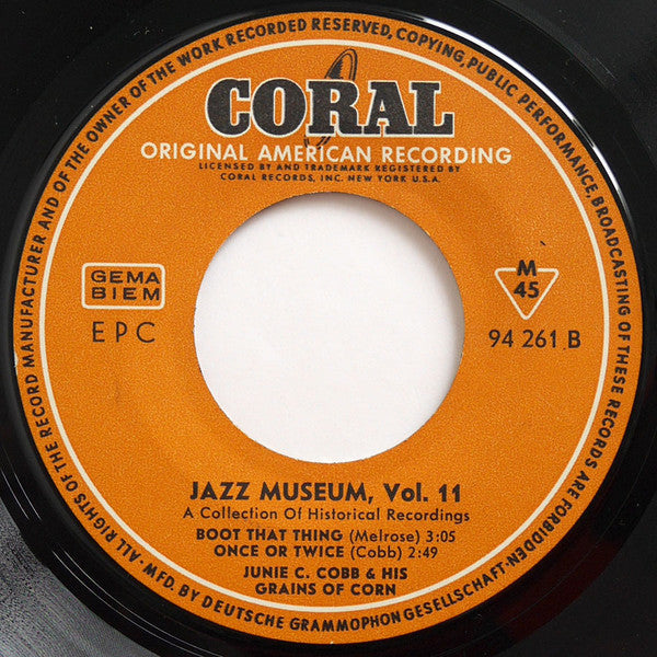 Johnny Dodds, Junie Cobb : Johnny Dodds, Junie C. Cobb 1927/29 (7", EP, Mono)