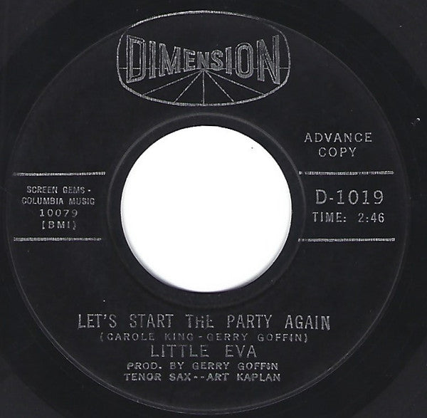 Little Eva : Let's Start The Party Again  (7", Single, Promo)