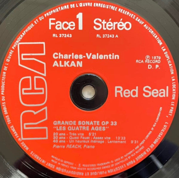 Charles-Valentin Alkan - Pierre Reach : Grande Sonate “Les Quatre Ages” - Menuet - Barcarolle - Fantaisie (LP, Album)