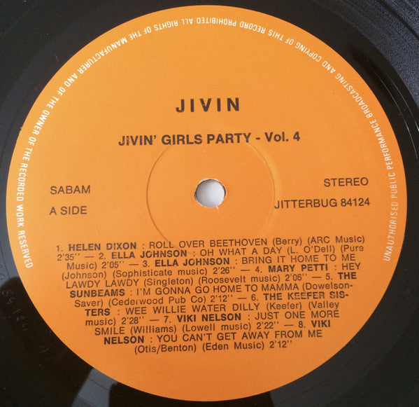 Various : Jivin' Girls Party Vol. 4 (LP, Comp)