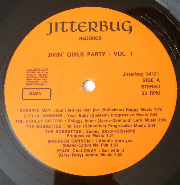 Various : Jivin' Girls Party Vol. 1 (LP, Comp)
