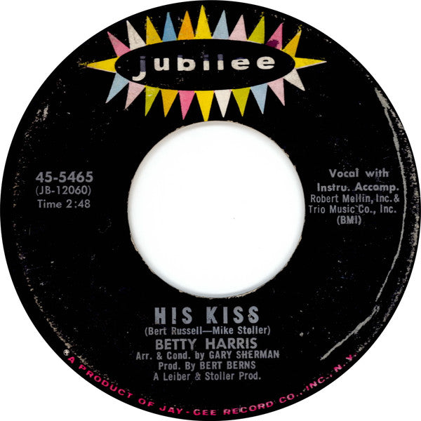 Betty Harris : It's Dark Outside / His Kiss (7", Single)