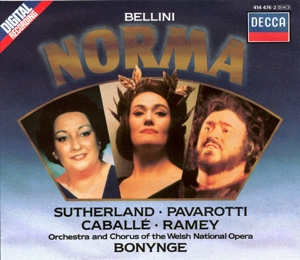 Bellini* / Sutherland* • Pavarotti* • Caballé* • Ramey* • Orchestra* And Chorus Of The Welsh National Opera*, Bonynge* : Norma (3xCD, Album + Box, Sli)