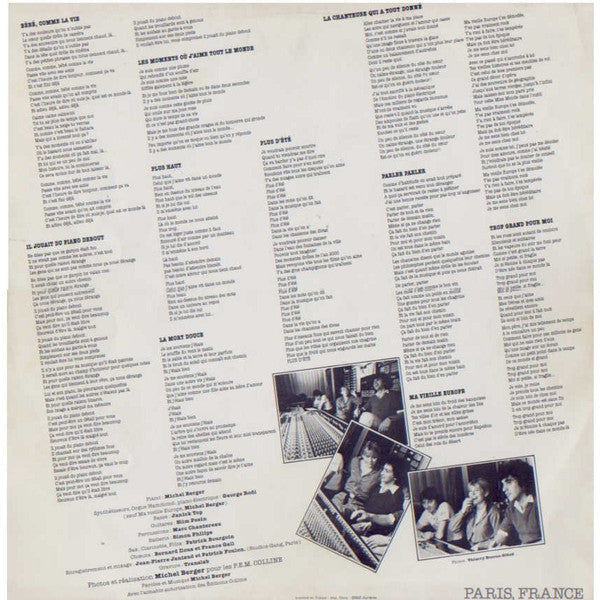 France Gall : Paris, France (LP, Album)