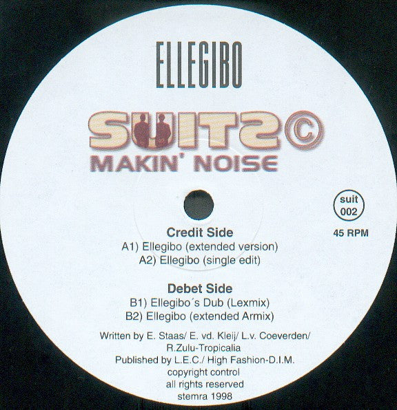 Suits Makin' Noise : Ellegibo (12")