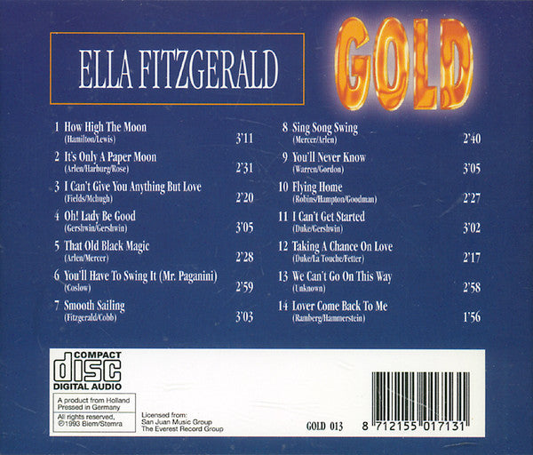 Ella Fitzgerald : Gold (CD, Comp)