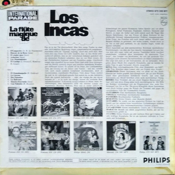 Los Incas : La Flûte Magique De Los Incas (LP, Album)