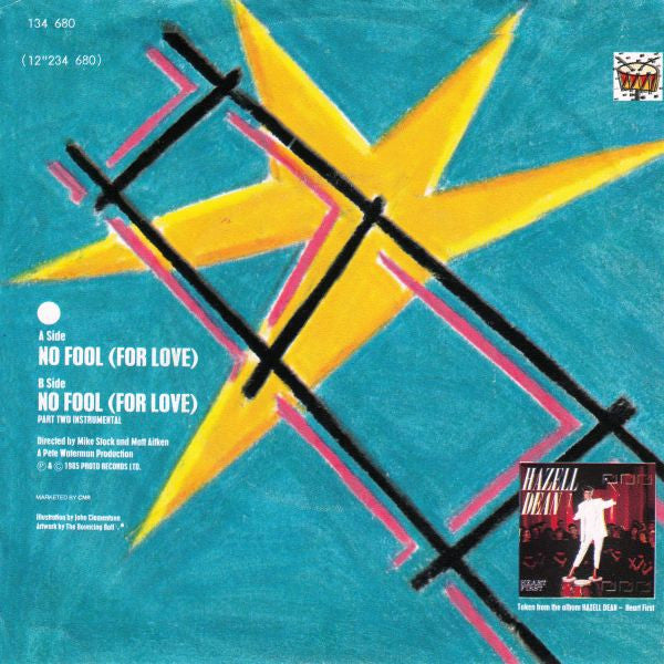 Hazell Dean : No Fool (For Love) (7", Single)