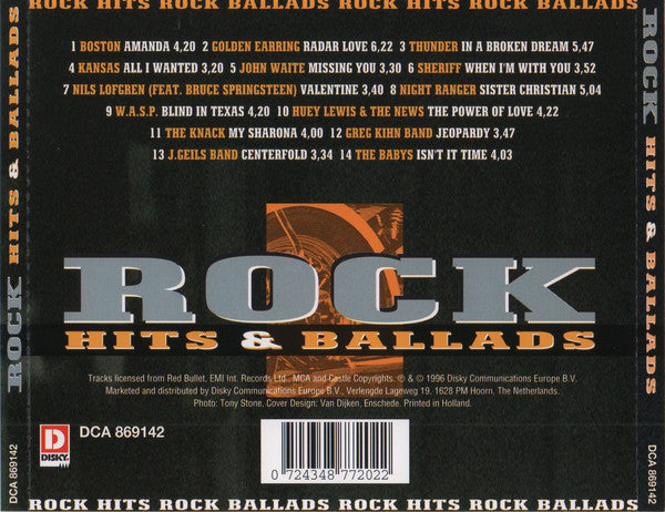 Various : Rock Hits & Ballads (CD, Comp)