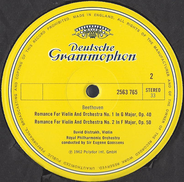 Ludwig van Beethoven - Wilhelm Kempff, David Oistrach : Beethoven Edition Sampler: "Für Elise" / Andante Favori / Rage Over A Lost Penny / 2 Violin Romances (LP, Comp, Smplr)