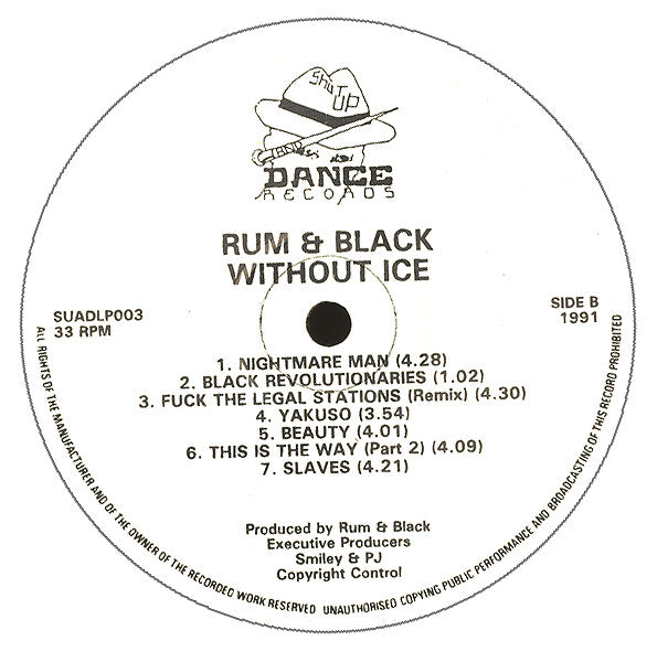 Rum & Black : Without Ice (LP, Album)