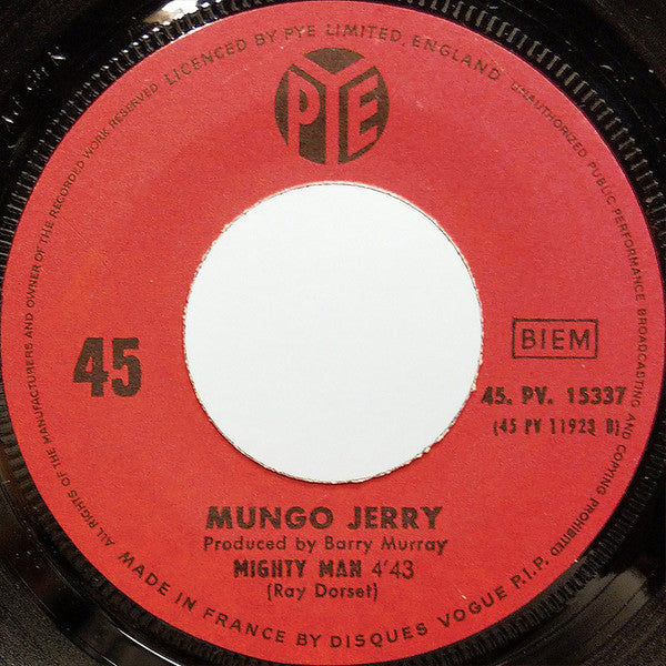 Mungo Jerry : In The Summertime (7", Single)