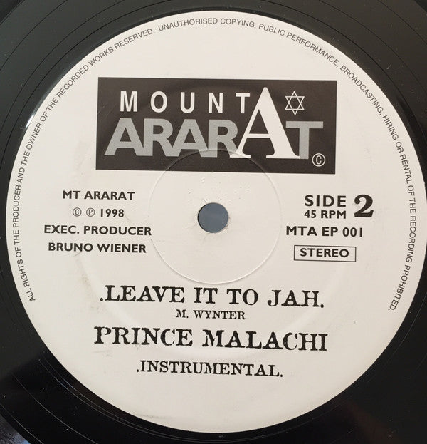 Prince Malachi : Respect / Leave It To Jah (12")