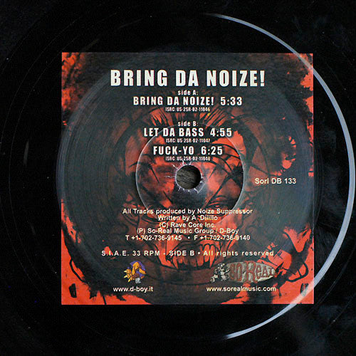 Noize Suppressor : Bring Da Noize! (12")