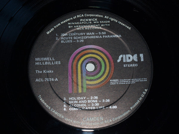 The Kinks : Muswell Hillbillies (LP, Album, RE)