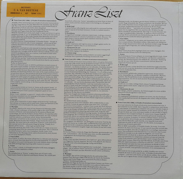 Lazar Berman · Franz Liszt : Etudes D'Exécution Transcendante (2xLP)