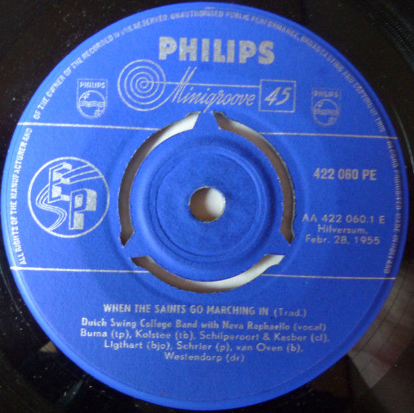 The Dutch Swing College Band : When The Saints Go Marching In (7", EP)