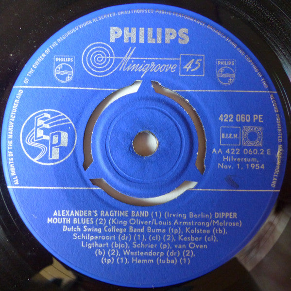 The Dutch Swing College Band : When The Saints Go Marching In (7", EP)