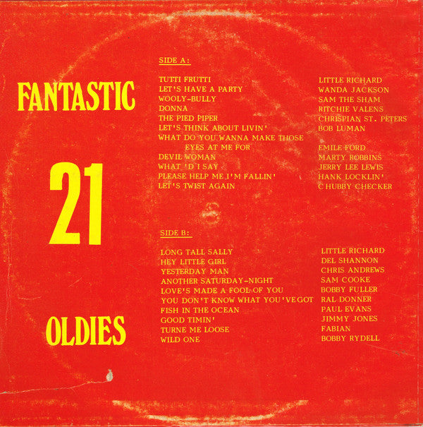 Various : 21 Fantastic Oldies (LP, Comp)