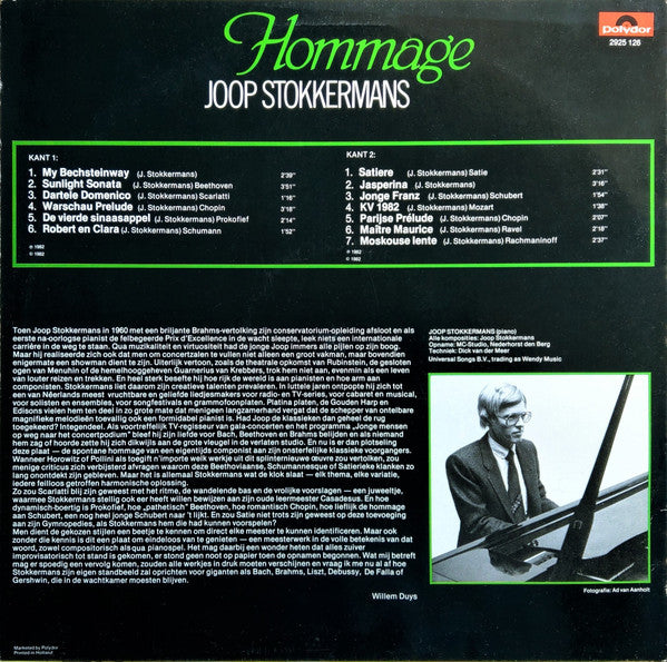 Joop Stokkermans : Hommage (LP, Album)